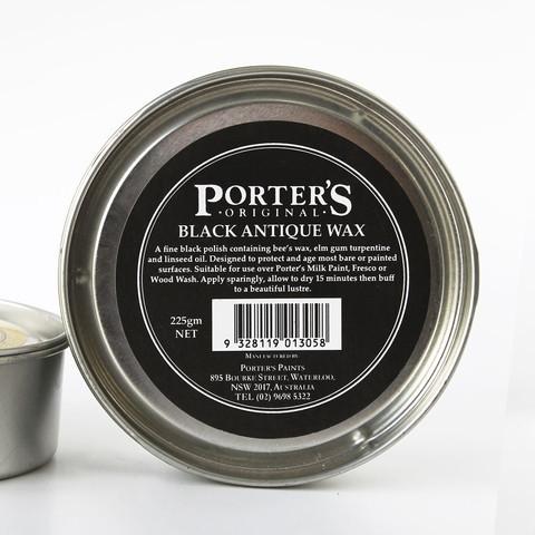Porters Black Antique  Wax