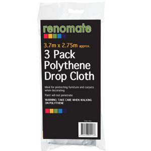 Plastic Dropsheet 3pk 3.7m x 2.75m